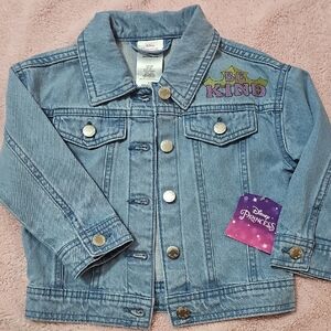 Disney Blue Jean Jacket with Decorative Patches